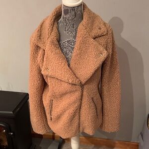 Buddy Love Women's Tan Sherpa Jacket